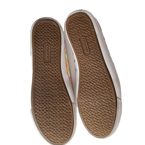 COACH Beale Slip On Sneaker Signature Print Pink Sz 10B - Picture 8 of 10